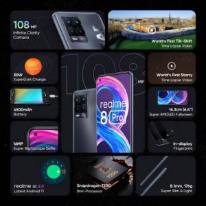 realme 8 Pro (Infinite Black, 128 GB)  (6 GB RAM)